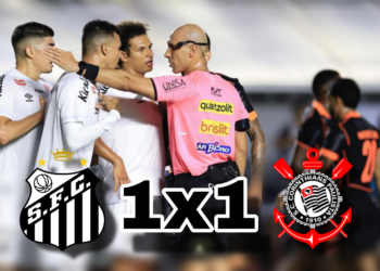 Arbitragem vira protagonista em empate entre Corinthians e Santos no Paulistão