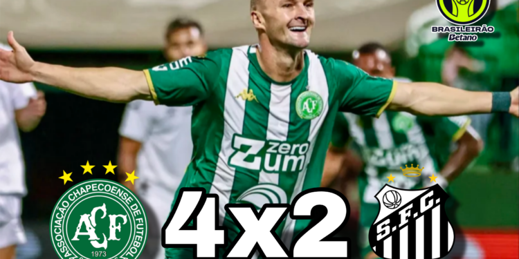 Chapecoense impõe ritmo e vence o Santos na estreia do Brasileirão