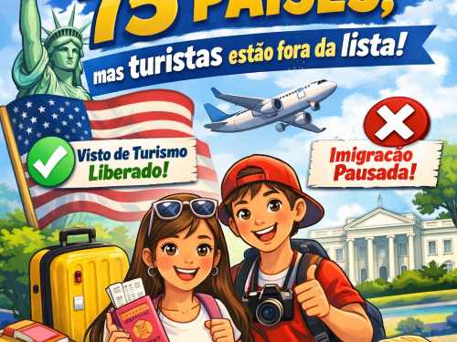EUA suspendem vistos para 75 países, mas turistas estão fora da lista