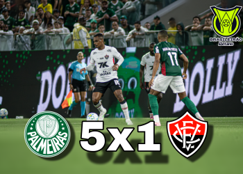 Palmeiras dá espetáculo e goleia o Vitória no Brasileirão