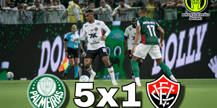 Palmeiras dá espetáculo e goleia o Vitória no Brasileirão