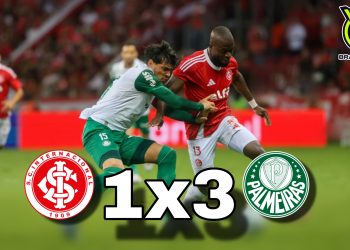 Palmeiras cala o Beira-Rio e vence o Internacional por 3 a 1 no Brasileirão 2026