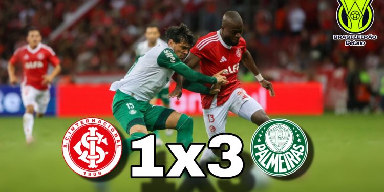 Palmeiras cala o Beira-Rio e vence o Internacional por 3 a 1 no Brasileirão 2026