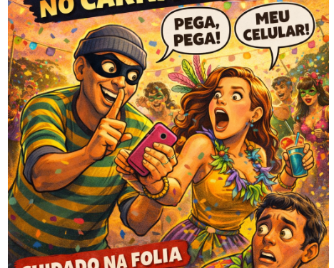 Carnaval e Celular: 47% dos foliões já tiveram aparelho furtado, aponta pesquisa da TIM