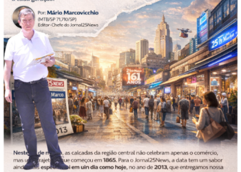 Editorial: Mário Marcovicchio 360º graus: 25 de Março – O Coração de São Paulo que Pulsa há 161 Anos