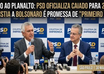 RUMO AO PLANALTO: PSD oficializa Caiado para 2026 e anistia a Bolsonaro é promessa de "primeiro ato".