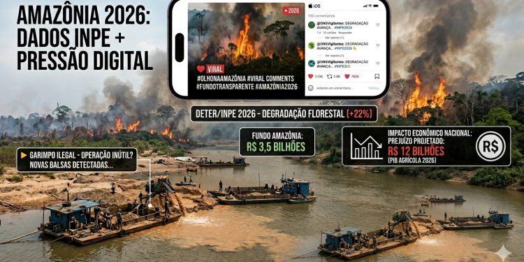 Amazônia 2026: Dados do INPE confirmam mudança no padrão de desmatamento e novos desafios para a fiscalização federal