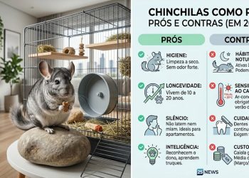 PET EXÓTICO: Chinchila é o bicho da vez em 2026? Conheça os prós e contras antes de adotar.