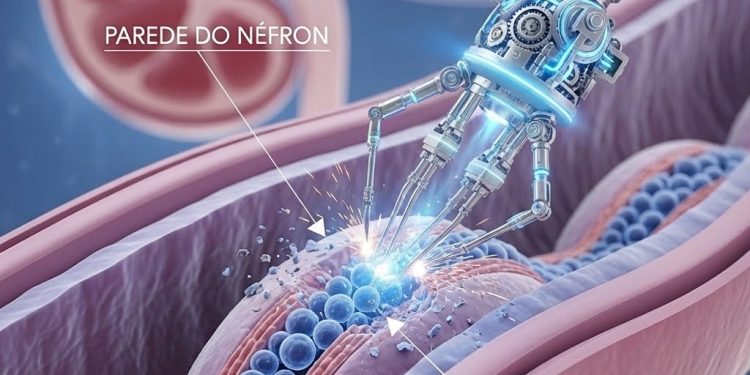 nano robo atuando no rim