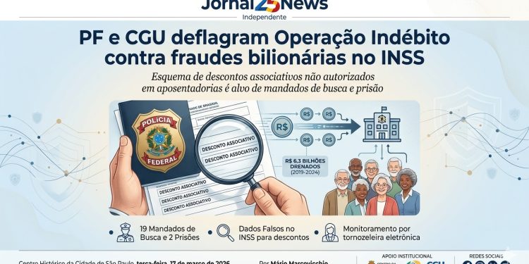 PF e CGU deflagram Operação contra fraudes bilionárias no INSS