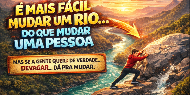 NATUREZA HUMANA: “É mais fácil mudar o curso de um rio do que o caráter de um homem”