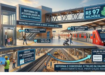 O ÚLTIMO ATO DA CPTM: R$ 97 milhões para reformar Santo André e Mauá antes da concessão.