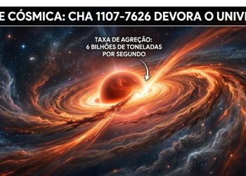 FOME CÓSMICA: Objeto a 620 anos-luz 'devora' 6 bilhões de toneladas de matéria por segundo.