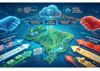 CABO DE GUERRA DIGITAL: O dilema brasileiro na disputa entre EUA e China pela Inteligência Artificial.