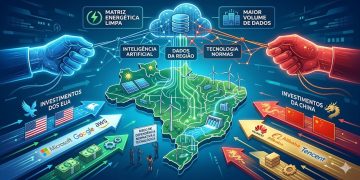 CABO DE GUERRA DIGITAL: O dilema brasileiro na disputa entre EUA e China pela Inteligência Artificial.