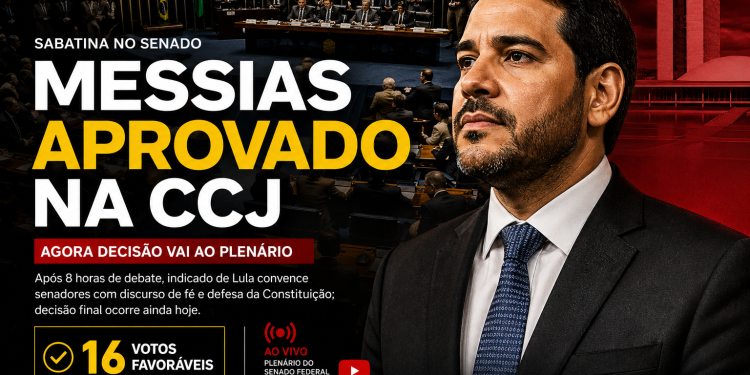 SABATINA NO SENADO: JORGE MESSIAS É APROVADO NA CCJ E SEGUE PARA O PLENÁRIO! ASSISTA AO VIVO AQUI
