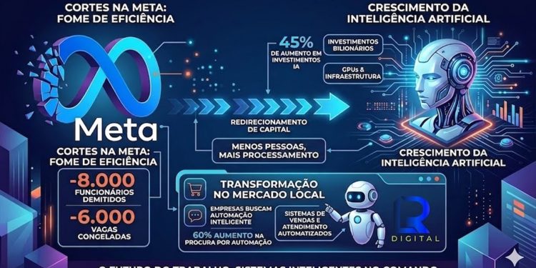 FOME DE PROCESSAMENTO: Meta corta 8 mil postos para sustentar corrida bilionária pela IA