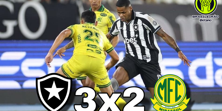 Botafogo 3 x 2 Mirassol: vitória suada tira pressão e anima o Fogão no Brasileirão 2026