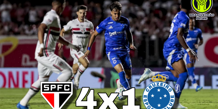 São Paulo atropela o Cruzeiro com show ofensivo no Morumbis
