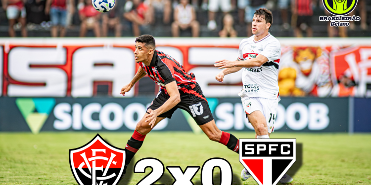 Vitória vence o São Paulo por 2 a 0 no Barradão e ganha fôlego no Brasileirão 2026