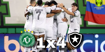 Botafogo atropela a Chapecoense por 4 a 1 fora de casa no Brasileirão 2026