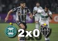Coritiba vence o Atlético-MG com autoridade e jogo termina em confusão no Couto Pereira