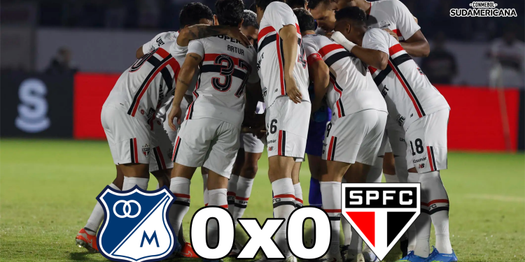 São Paulo empata com o Millonarios fora de casa e mantém liderança na Sul-Americana
