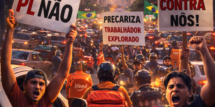 MOTORISTAS DE APP PARAM SÃO PAULO: PROTESTO CONTRA NOVA LEI EXPLODE NAS RUAS