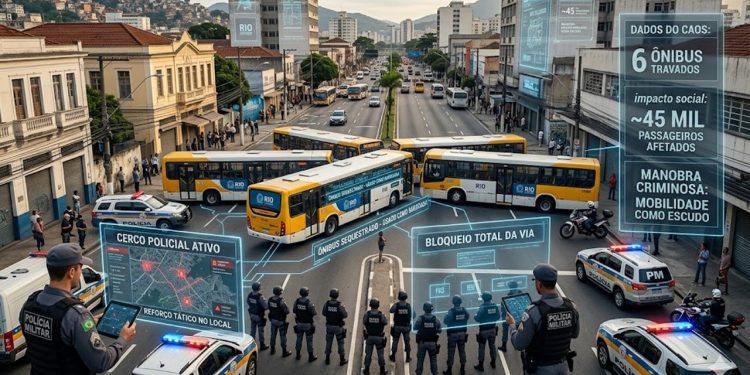 BLOQUEIO DO MEDO: Tática criminosa paralisa circulação em bairros suburbanos cariocas.