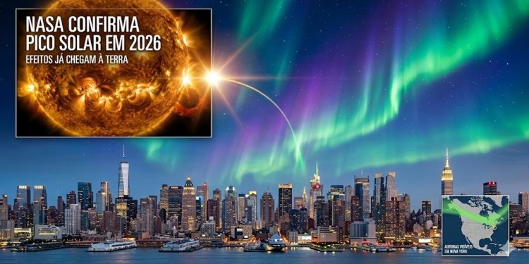 O SOL EM FÚRIA: NASA confirma pico de atividade em 2026 e Terra sente os primeiros impactos.