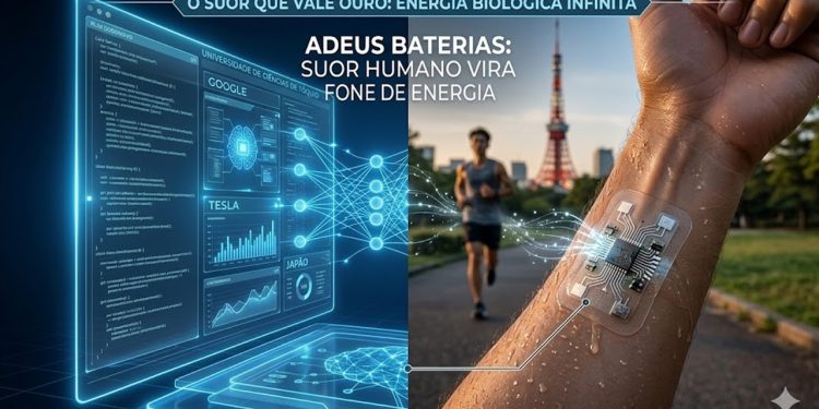 ADEUS BATERIAS: Suor humano vira fonte de energia para novos sensores criados no Japão.