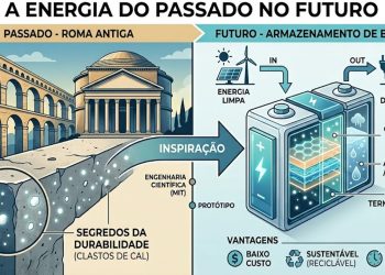 ENERGIA DO PASSADO: Bateria de cal inspirada na Roma Antiga pode revolucionar o armazenamento de energia.