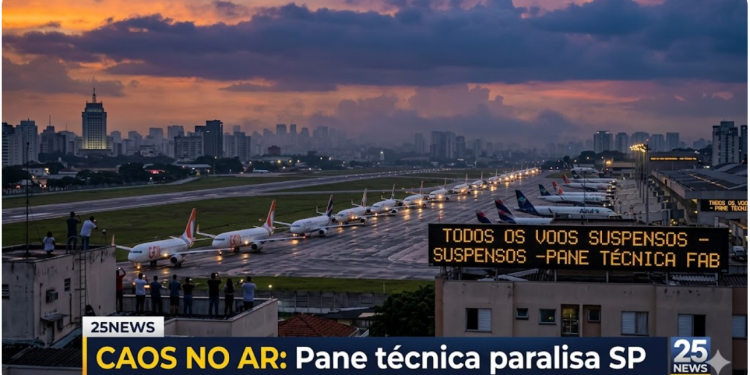 CAOS NO AR: Pane técnica em centro da FAB paralisou voos em Congonhas e Guarulhos