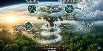 O ELEVADOR BIOLÓGICO: Cientistas descobrem ecossistema vivo na névoa a 325 metros de altura na Amazônia.