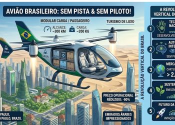 DECOLAGEM PARA O FUTURO: O avião brasileiro que voa sem pista e sem piloto — e conquistou os Emirados.