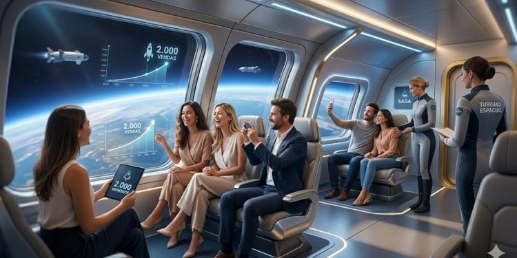 FILA PARA AS ESTRELAS: Turismo espacial já conta com quase 2 mil "bilhetes premiados" vendidos.