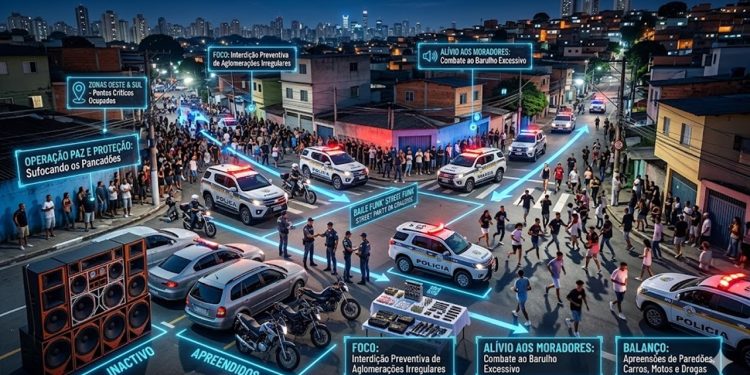SILÊNCIO FORÇADO: PM sufoca "Pancadões" na Zona Oeste e Sul após recorde de queixas por barulho