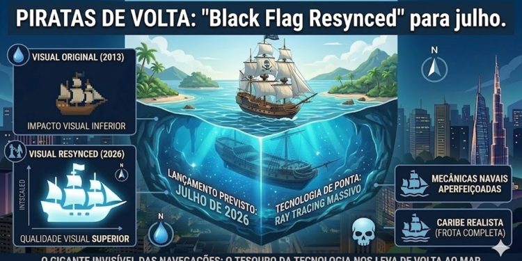 PIRATAS DE VOLTA: Relatos apontam lançamento de "Assassin's Creed IV - Black Flag Resynced" para julho."Black Flag Resynced" para julho.
