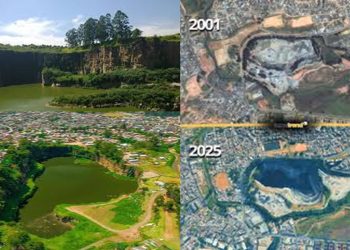 O ABISMO ESCONDIDO NA ZONA LESTE: Conheça a cratera da Pedreira Lageado que "construiu"  São Paulo.