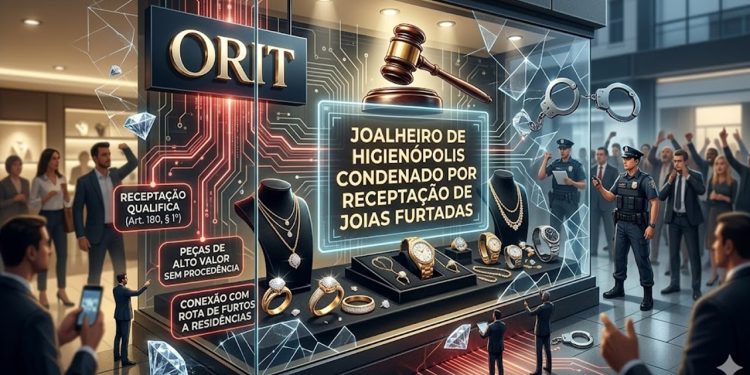 LUSTRE MANCHADO: Joalheiro de luxo em Higienópolis é condenado por receptação de joias furtadas.