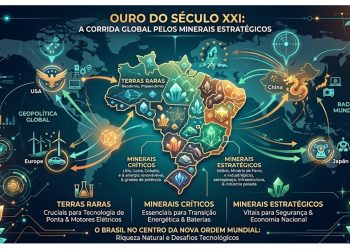 OURO DO SÉCULO XXI: Terras raras e minerais críticos colocam o Brasil na encruzilhada geopolítica.