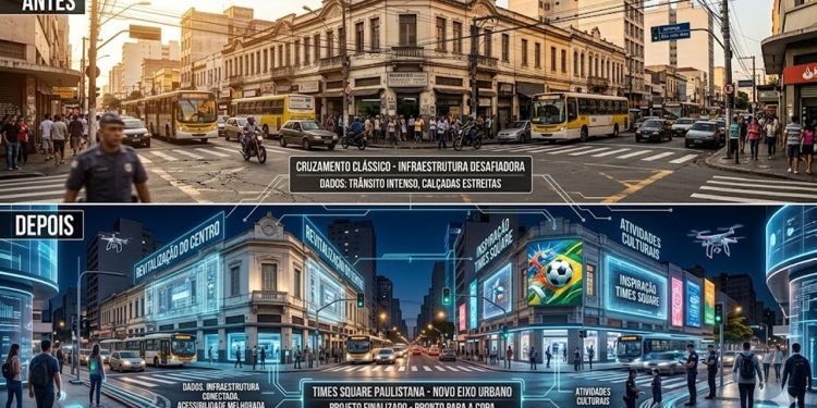 BRILHO NA REPÚBLICA: Ipiranga e São João ganham luzes de Times Square.