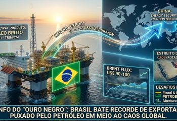 TRIUNFO DO “OURO NEGRO”: Brasil bate recorde de exportações puxado pelo petróleo em meio ao caos global.