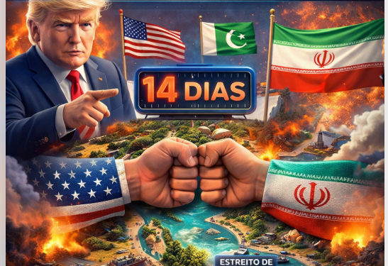 TENSÃO GLOBAL: TRUMP RECUA E ANUNCIA CESSAR-FOGO COM IRÃ POR 2 SEMANAS