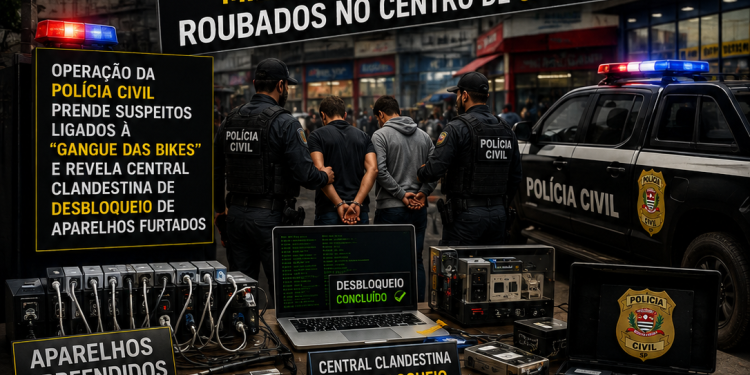 SANTA IFIGÊNIA NA MIRA: Polícia desmonta esquema milionário de celulares roubados no Centro de São Paulo