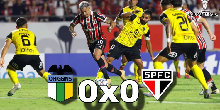 São Paulo segura empate com o O’Higgins e mantém liderança na Sul-Americana