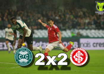 Coritiba cede empate no fim e fica no 2 a 2 com o Internacional pelo Brasileirão 2026