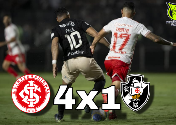 Inter atropela o Vasco no Beira-Rio e goleia por 4 a 1 no Brasileirão 2026