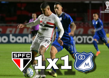 São Paulo vacila no fim e empata com o Millonarios pela Sul-Americana