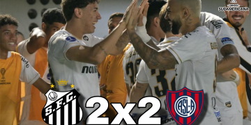Santos deixa vitória escapar contra o San Lorenzo e se complica na Sul-Americana